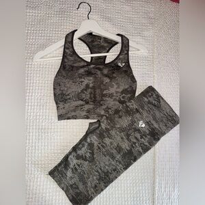 Gray Camouflage Bike Shorts